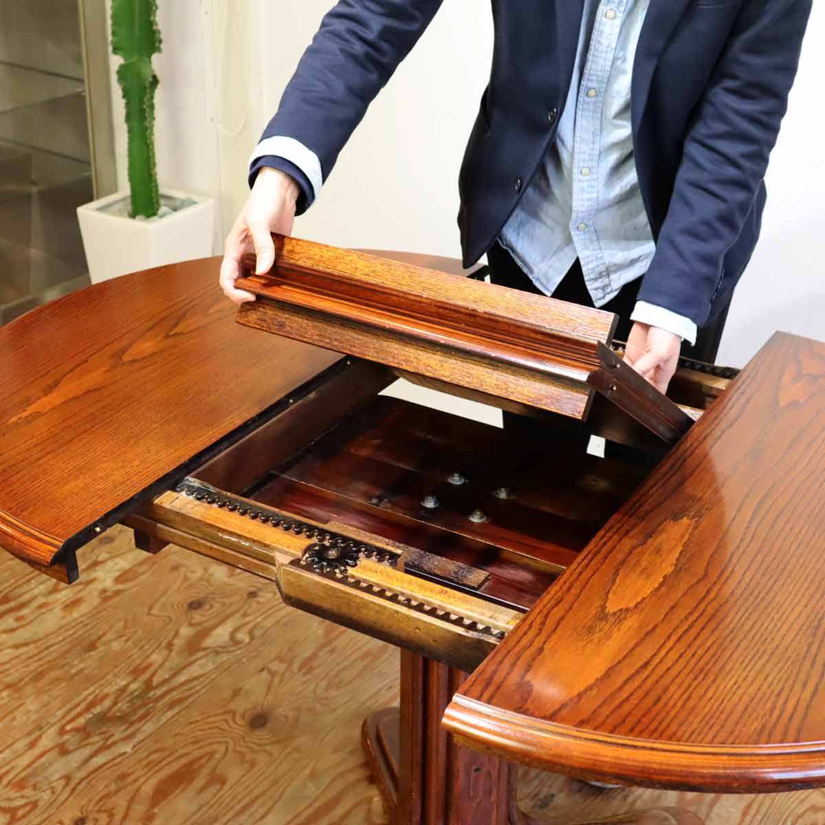 Shin Lee シンリー 伸縮式ダイニングテーブル ラウンド テーブルのみ