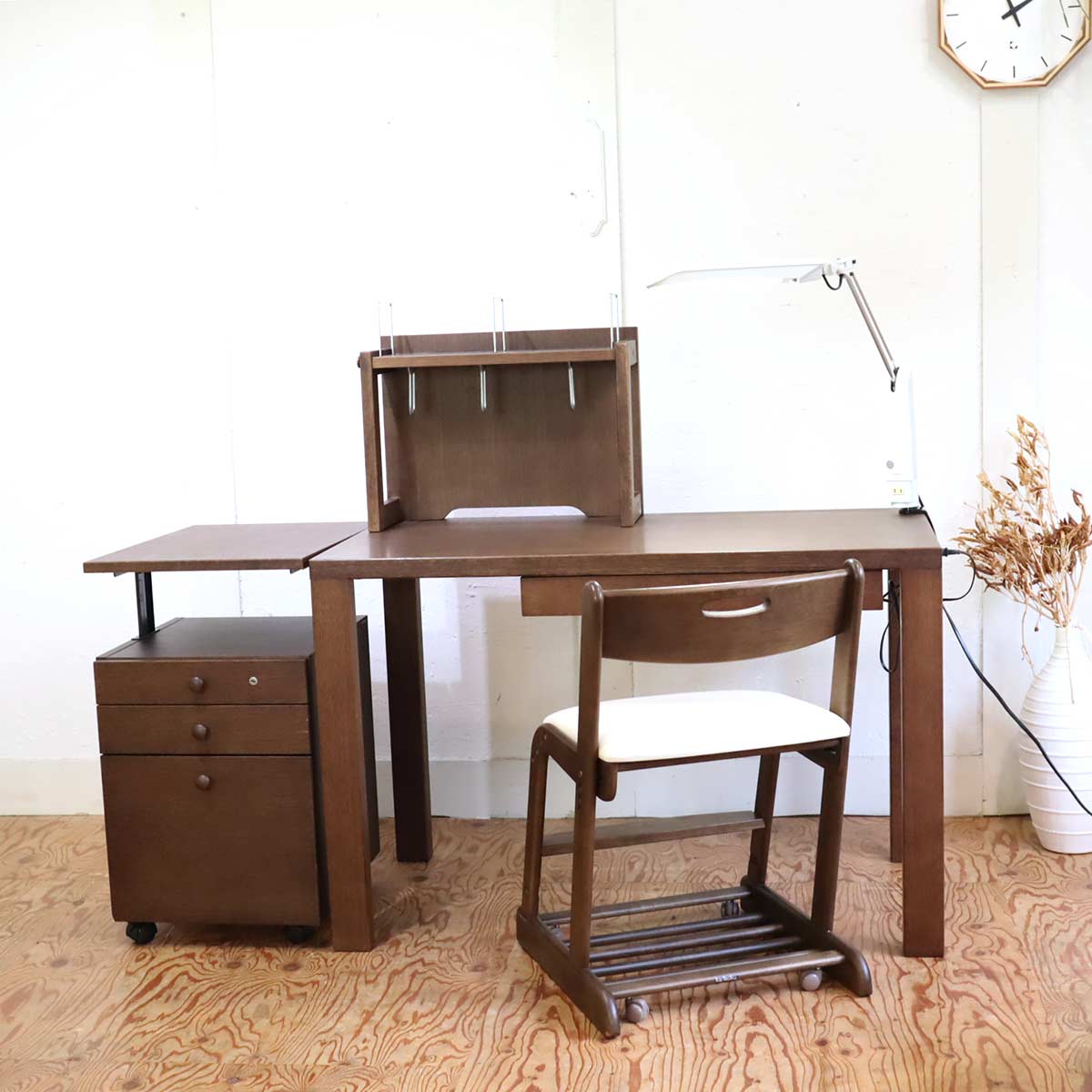 カリモク / karimoku ボナシェルタ デスクセット 5点セット 学習机 中古