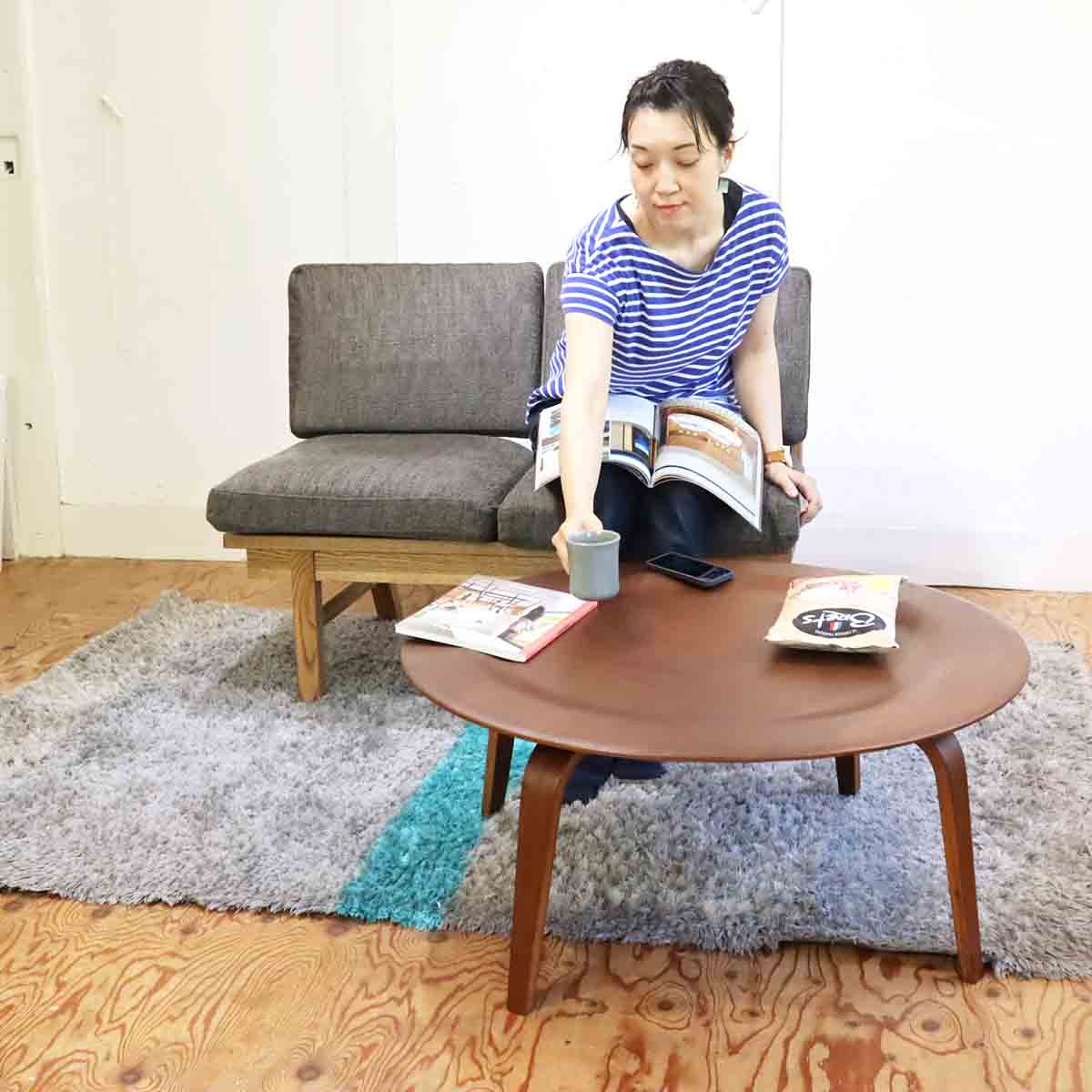 モモナチュラル / MOMO NATURAL NORD STANDARD 2P ダイニングソファ 2