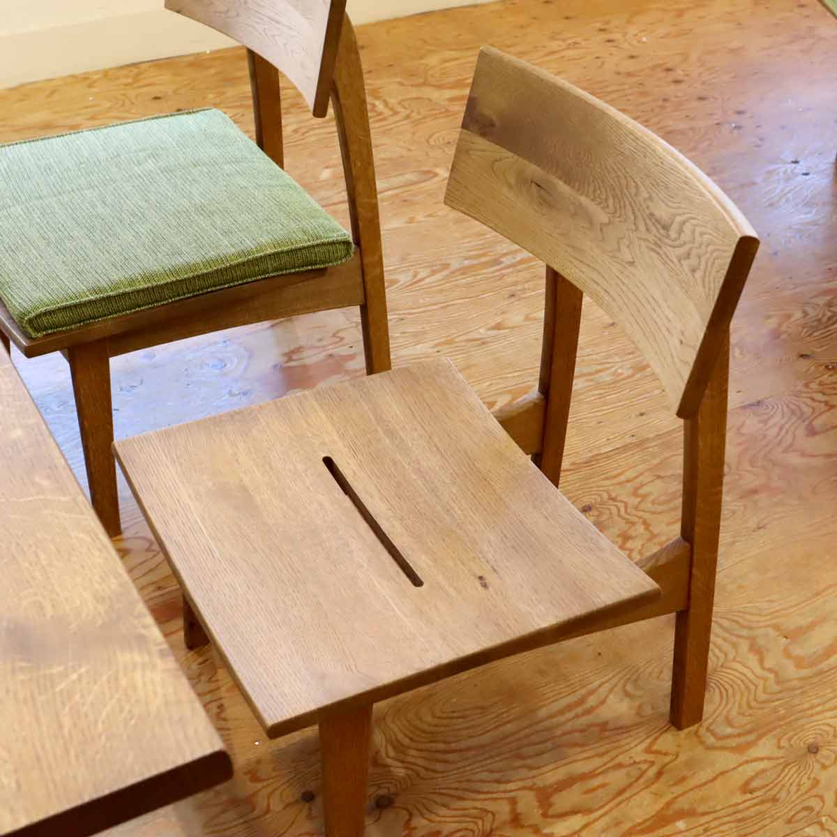 飛騨産業 キツツキ 森のことば ダイニング4点セット テーブル チェア