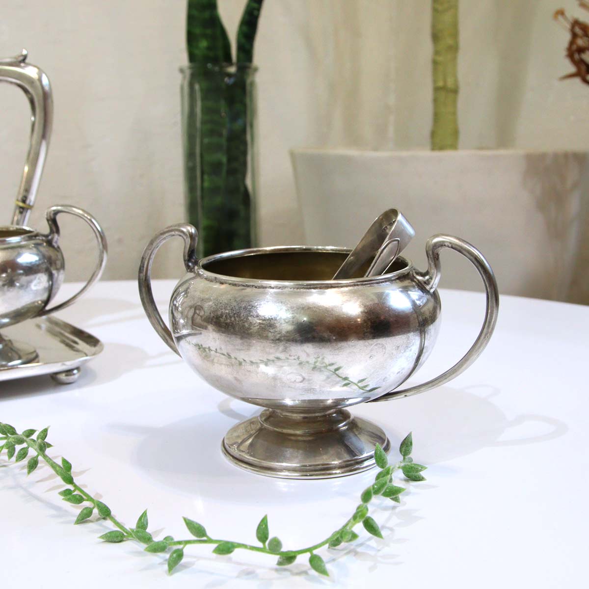 銀食器セット ティーセット ポット ミルク シュガー ティー