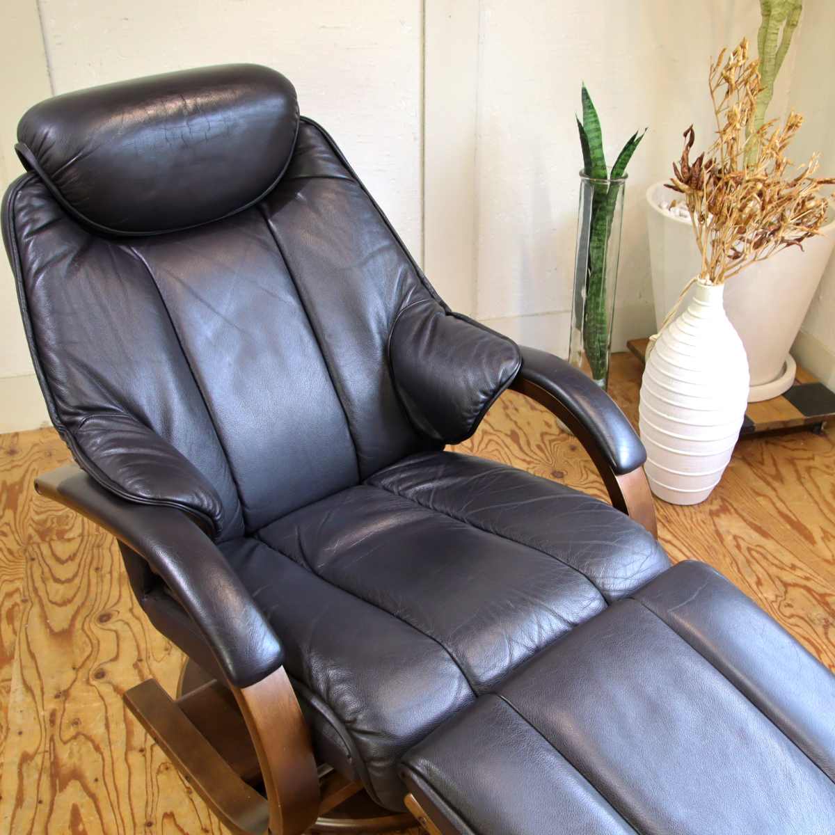 冨士ファニチア / FUJI FANITURE リクライニングチェア オットマン