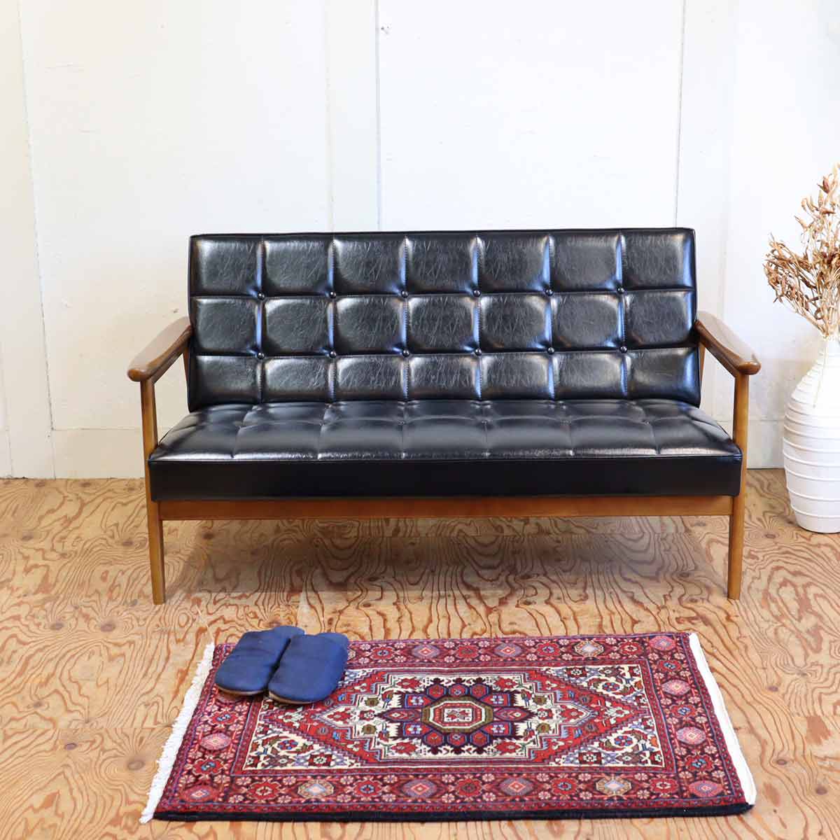 カリモク60 / karimoku Kチェア 2人掛け スタンダードブラック ツー