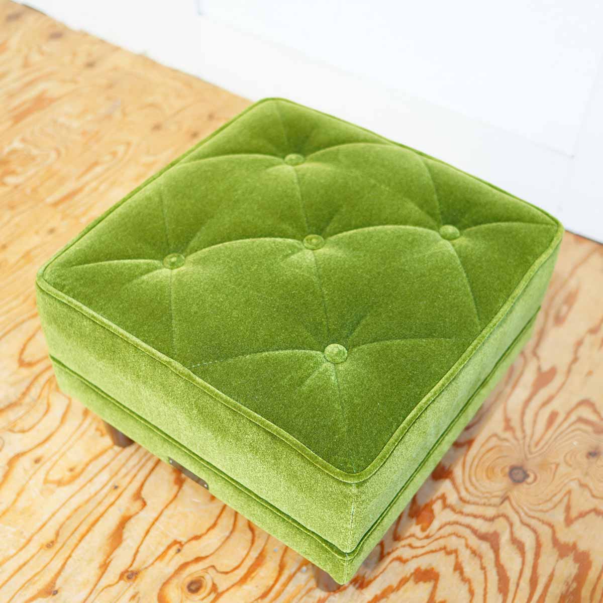 カリモク60 / karimoku60 オットマン モケットグリーン スツール