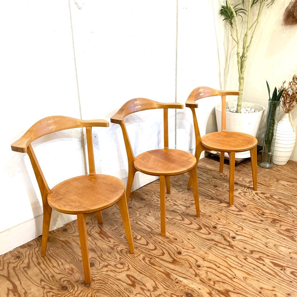 イクスス / ikususu ダイニングチェア IXC-03Z 無垢材 中古 ナチュラル