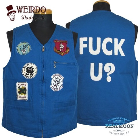 WRD18SS07 WEIRDO VEST FUCK U? グラッドハンド GLADHAND &Co. REAL