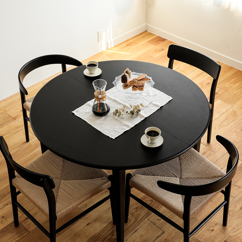 伸長式ダイニングテーブル folk／BK ｜家具・インテリア通販 Re:CENO