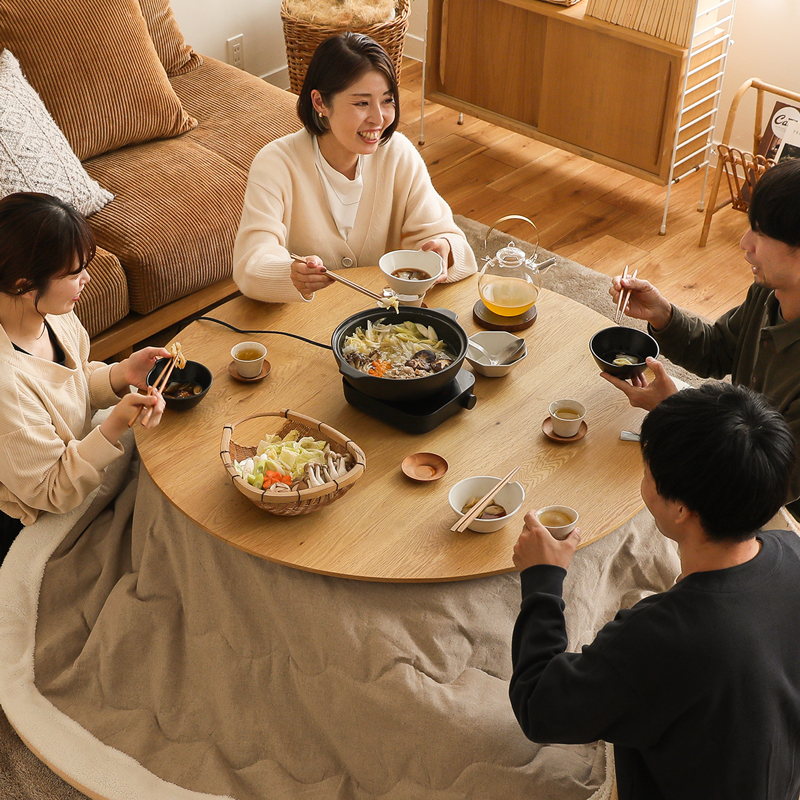 こたつテーブル FAM／NA 円形 直径110cmタイプ ｜家具・インテリア通販