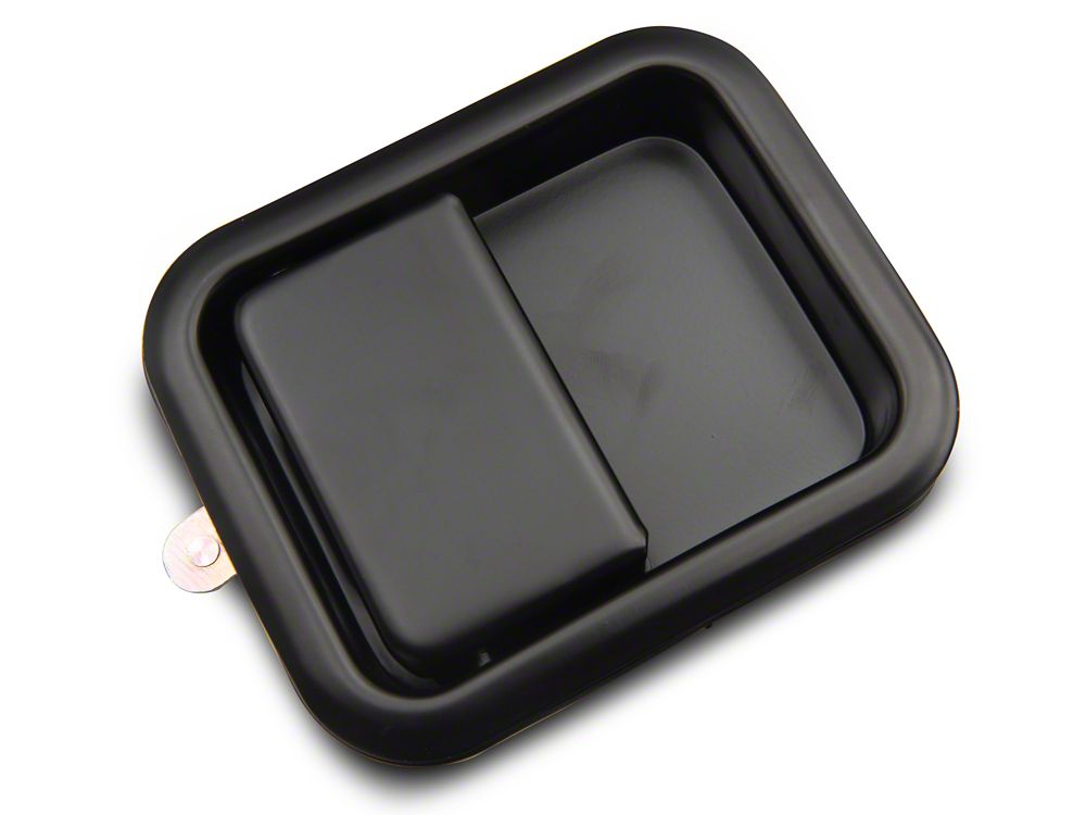 RedRock Paddle Door Handle; Passenger Side; Black (76-06 Jeep CJ7