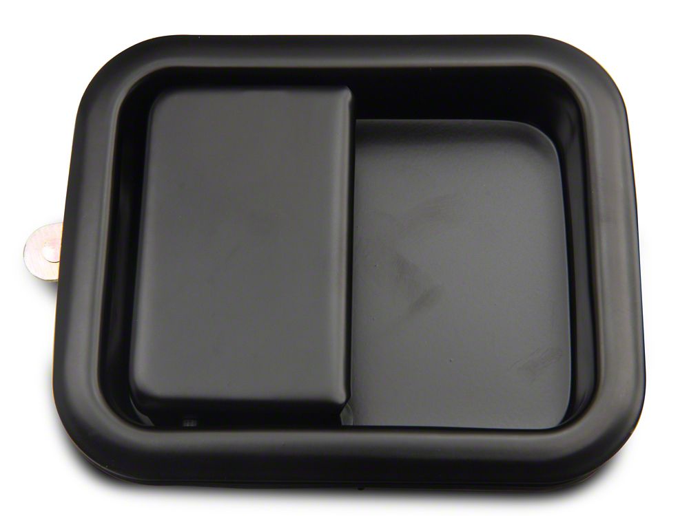 RedRock Paddle Door Handle; Passenger Side; Black (76-06 Jeep CJ7