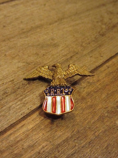 RRL ダブルアールエル ブラス ピンバッチ ブローチ ラルフローレン