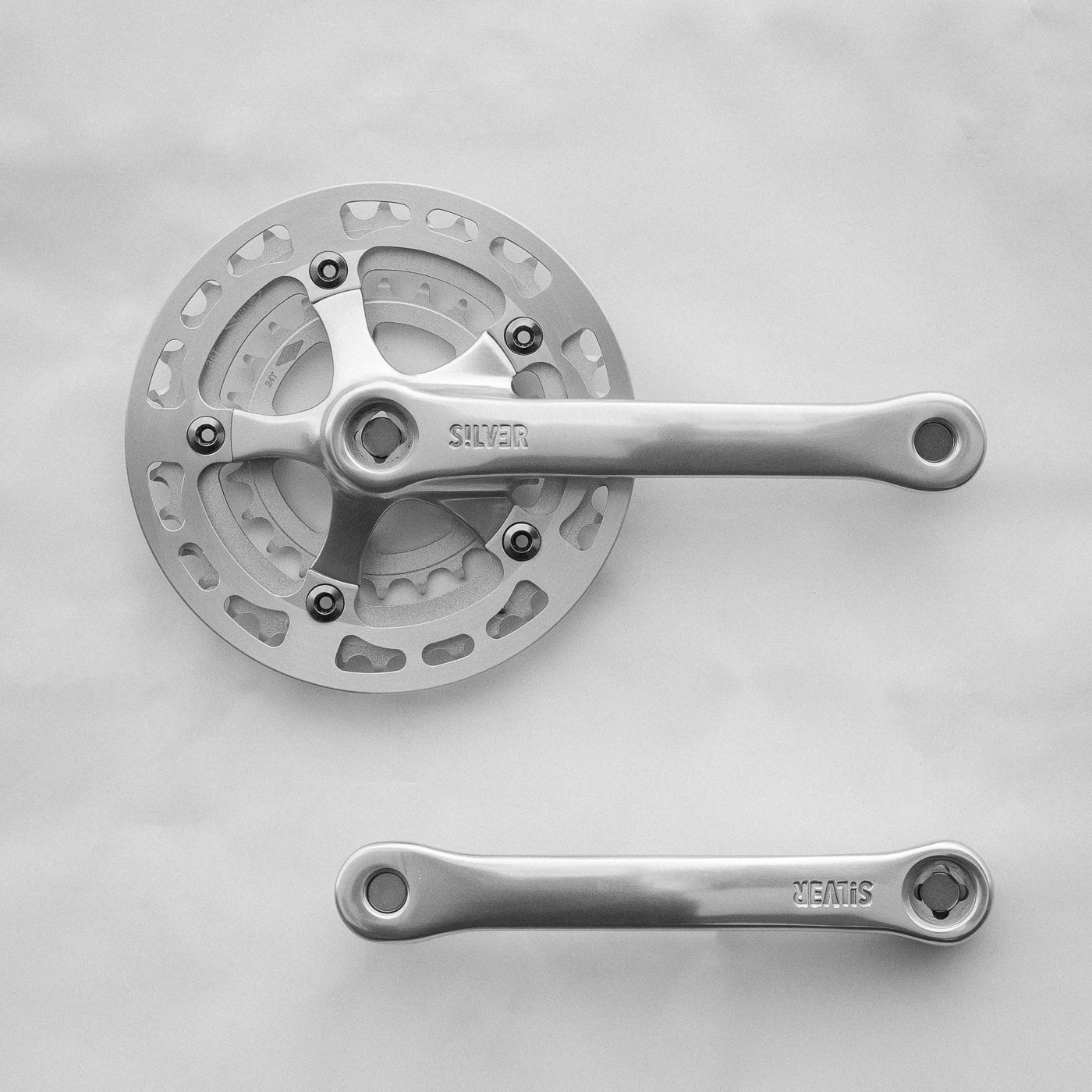 Crank - Silver3 - Double 36/24 (with guard) – Rivendell Bicycle Works