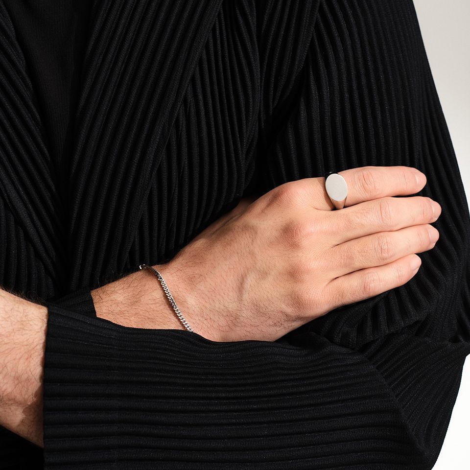 TOMWOOD - Curb Bracelet M 7.7Inch / カーブ ブレスレット(19.5cm