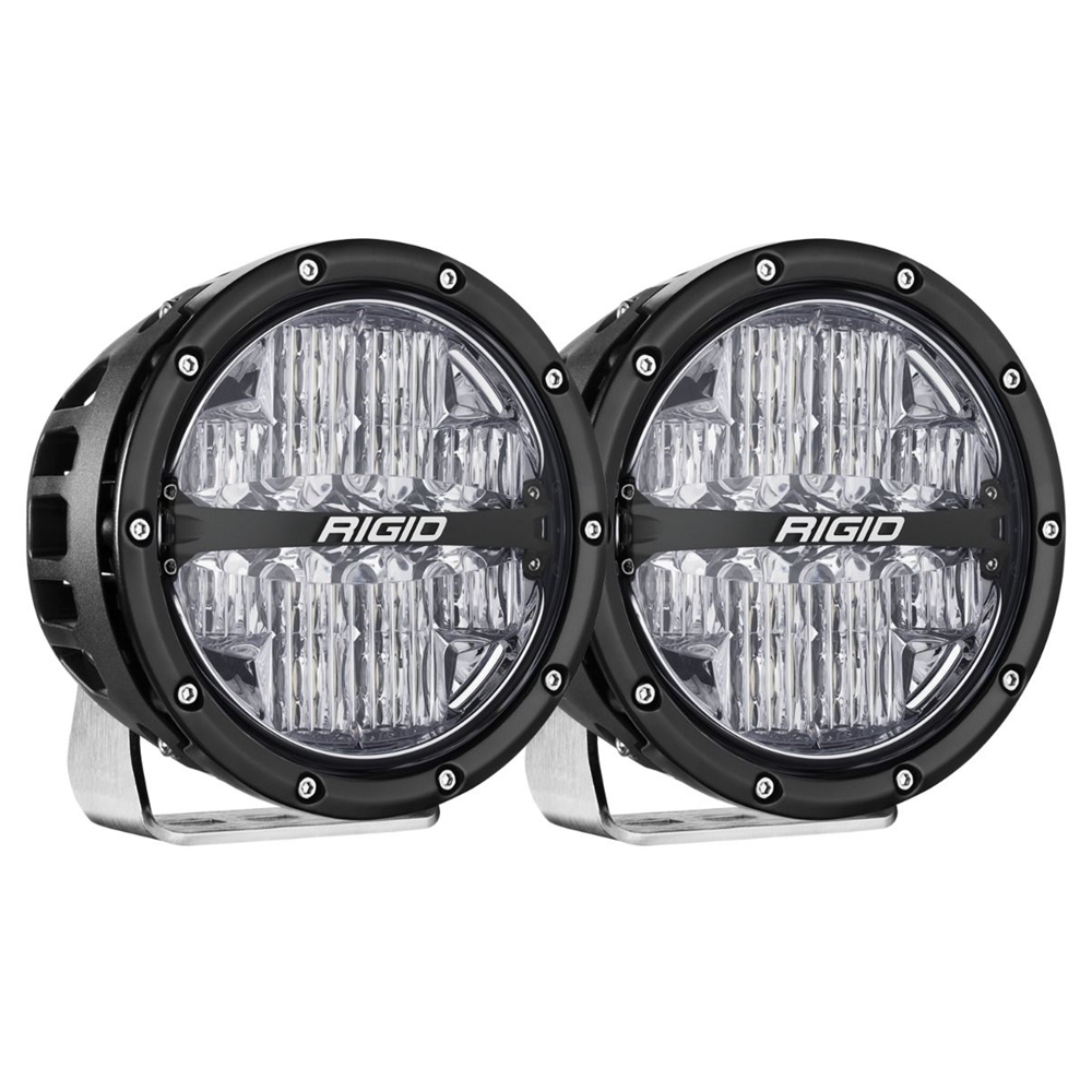 360-Series 6 Inch Off-Road Lamp Drive Beam RGBW Backlight Set of 2