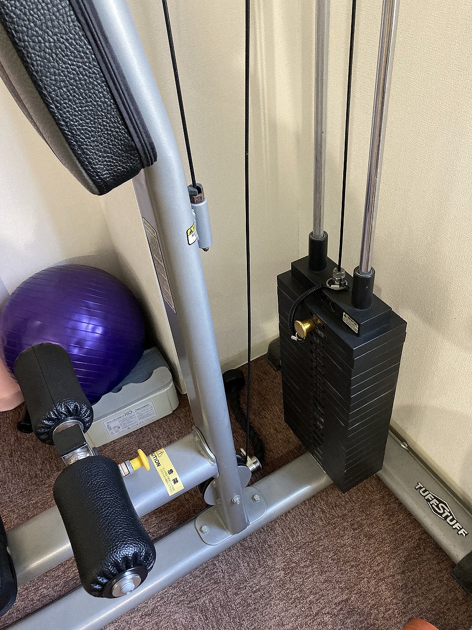 TUFFSTUFF タフスタッフ ラットプルダウン ウェイトスタック式 RLM-855WS