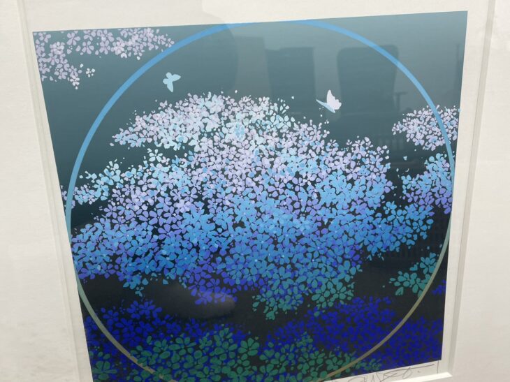 池上壮豊 作 『苑ー4 シルクスクリーン』 ｜骨董品買取 緑和堂