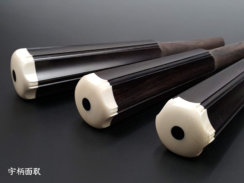 頭象牙・黒檀糸巻き（津軽三味線用）