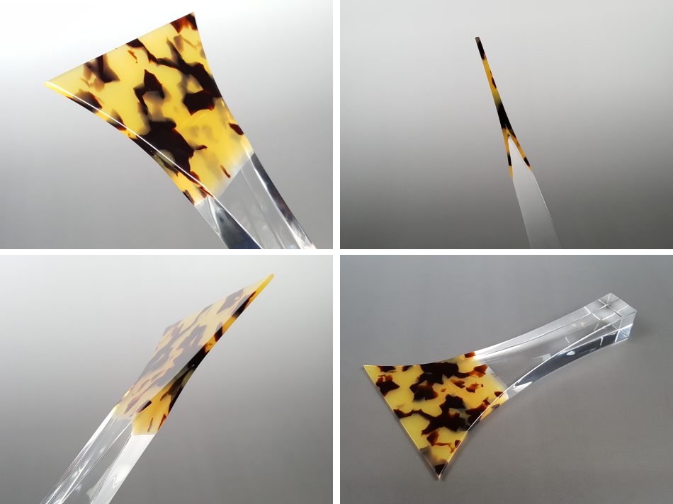 津軽三味線 鼈甲撥 開き9㎝ 長さ18.2㎝ 津軽三味線 鼈甲撥 開き9㎝ 長