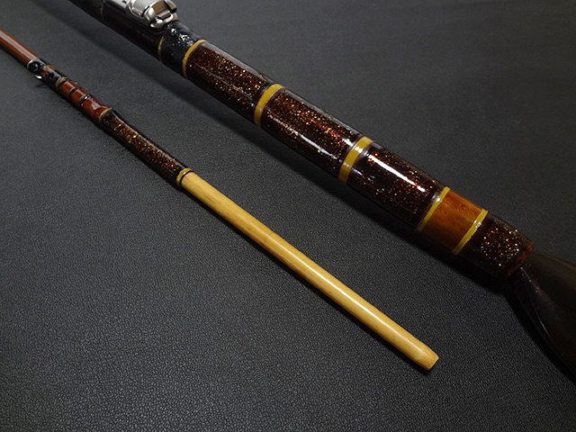 和竿 480mm 15段 継ぎ目黒漆 50年もの 八寸元八本