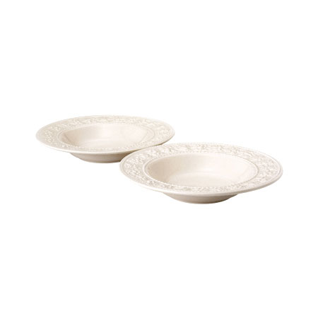 フェスティビティ アイボリー スーププレート 23cm ペア|WEDGWOOD公式