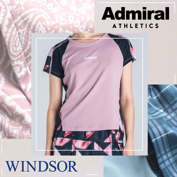 Admiral テニスウェア セットアップ／フラワー柄・赤 Admiral テニス