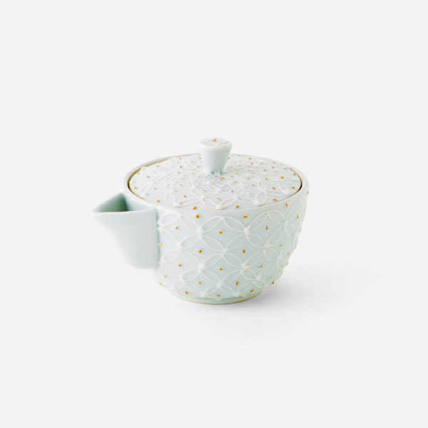 宝瓶 白磁金銀彩七宝紋 | 西川貞三郎商店