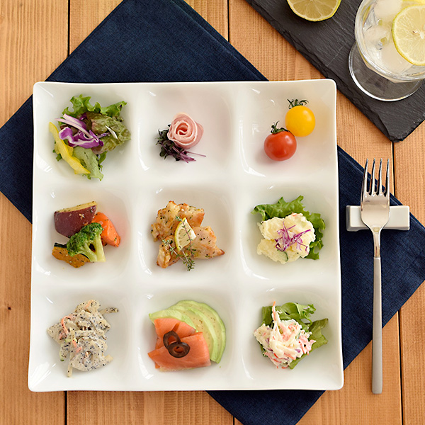 グッドデザイン賞受賞のおしゃれな仕切り皿。飲食店でも人気の器で