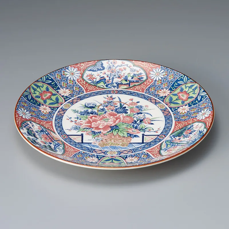 孔雀10.0丸皿(和風丸皿(大サイズ))|食器通販の陶磁庵