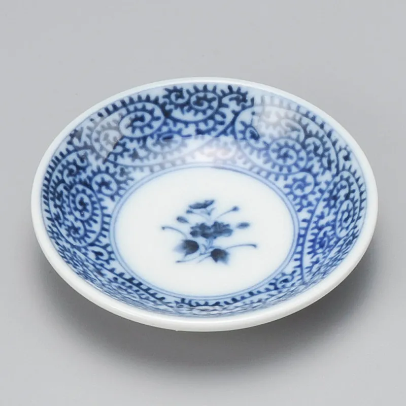 たこ唐草2.8皿(和風豆皿)|食器通販の陶磁庵