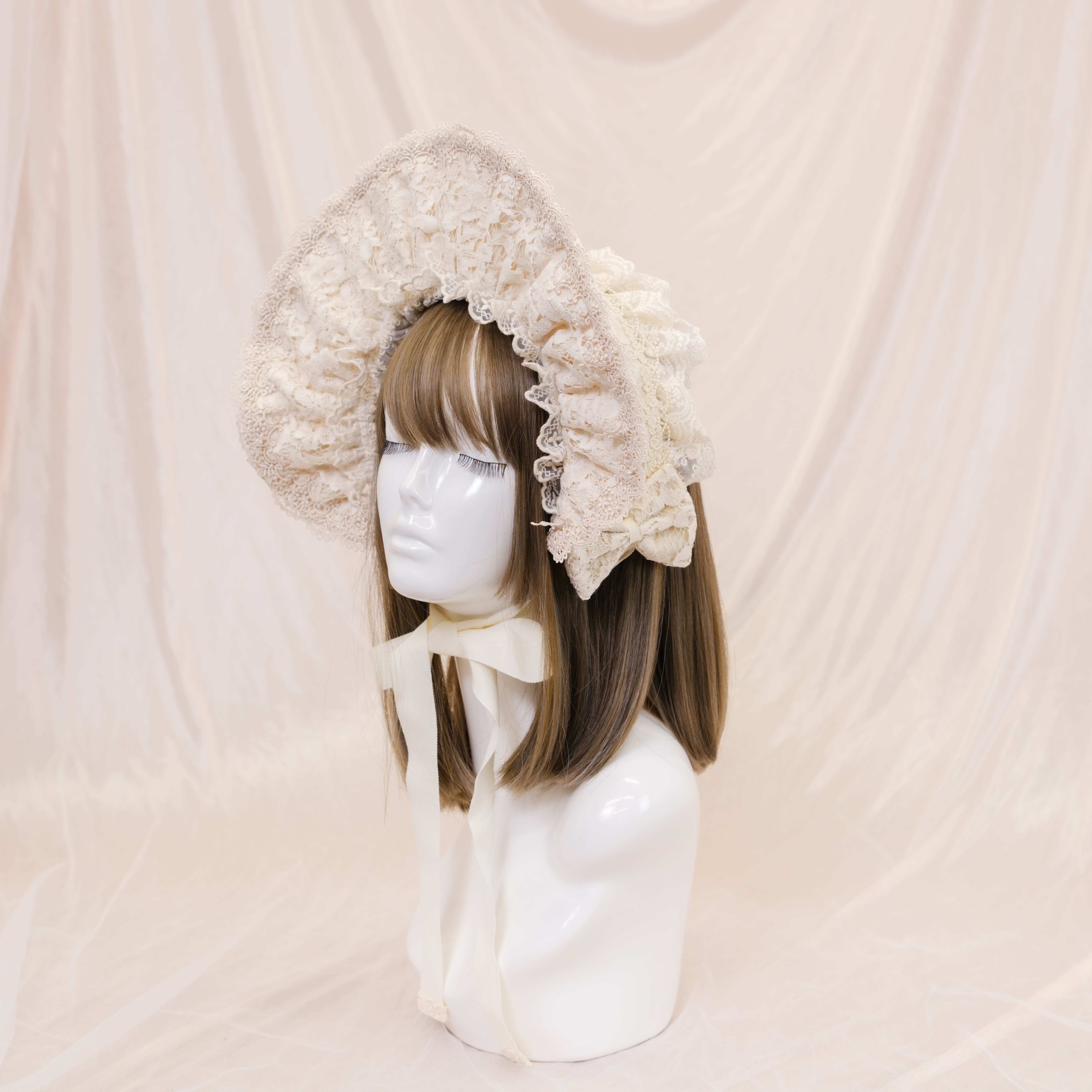 a:ruco】ハーフボンネット 生成り｜東京ロリィタ-TOKYO LOLITA