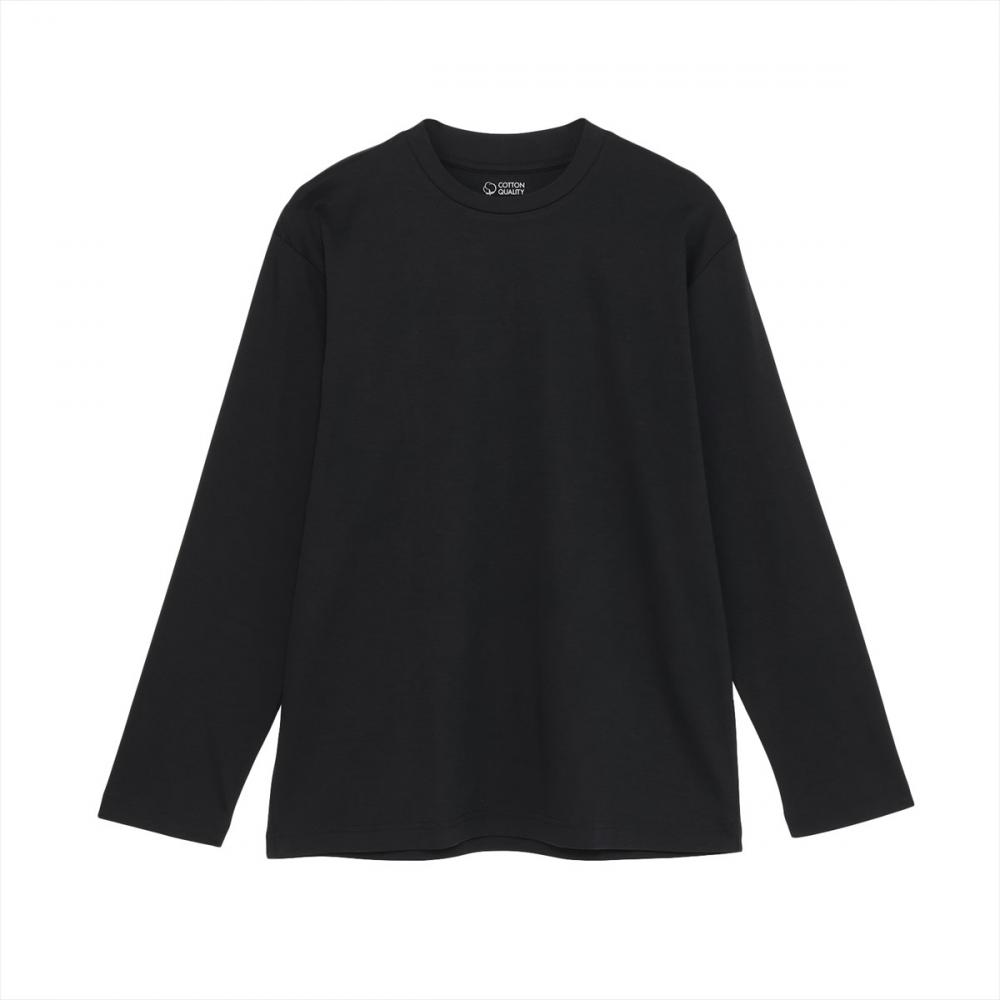シャツ屋仕立てのTシャツ】 クルーネック Tシャツ 長袖 ビジネス