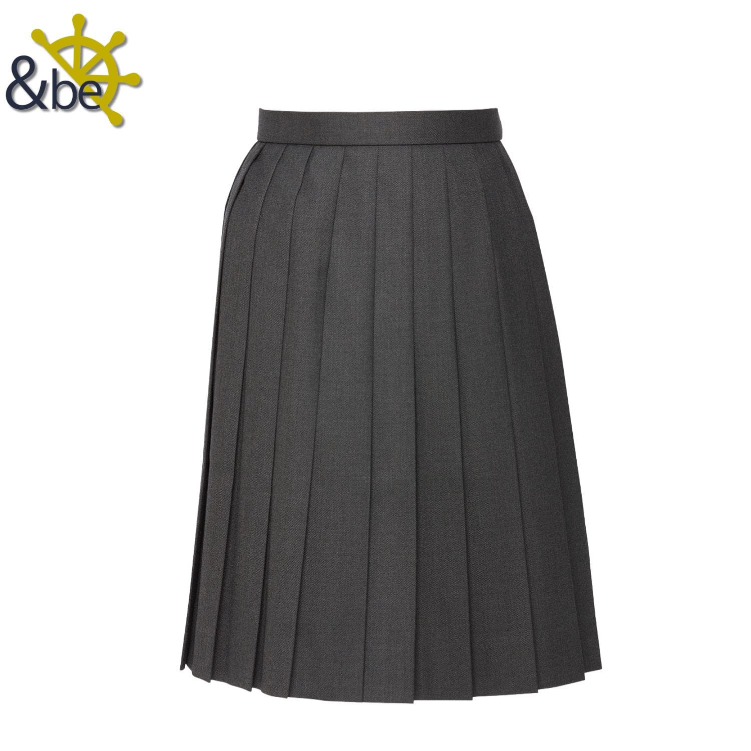 無地 20本車ひだ スカート（グレー）｜【トンボ公式オンラインモール】