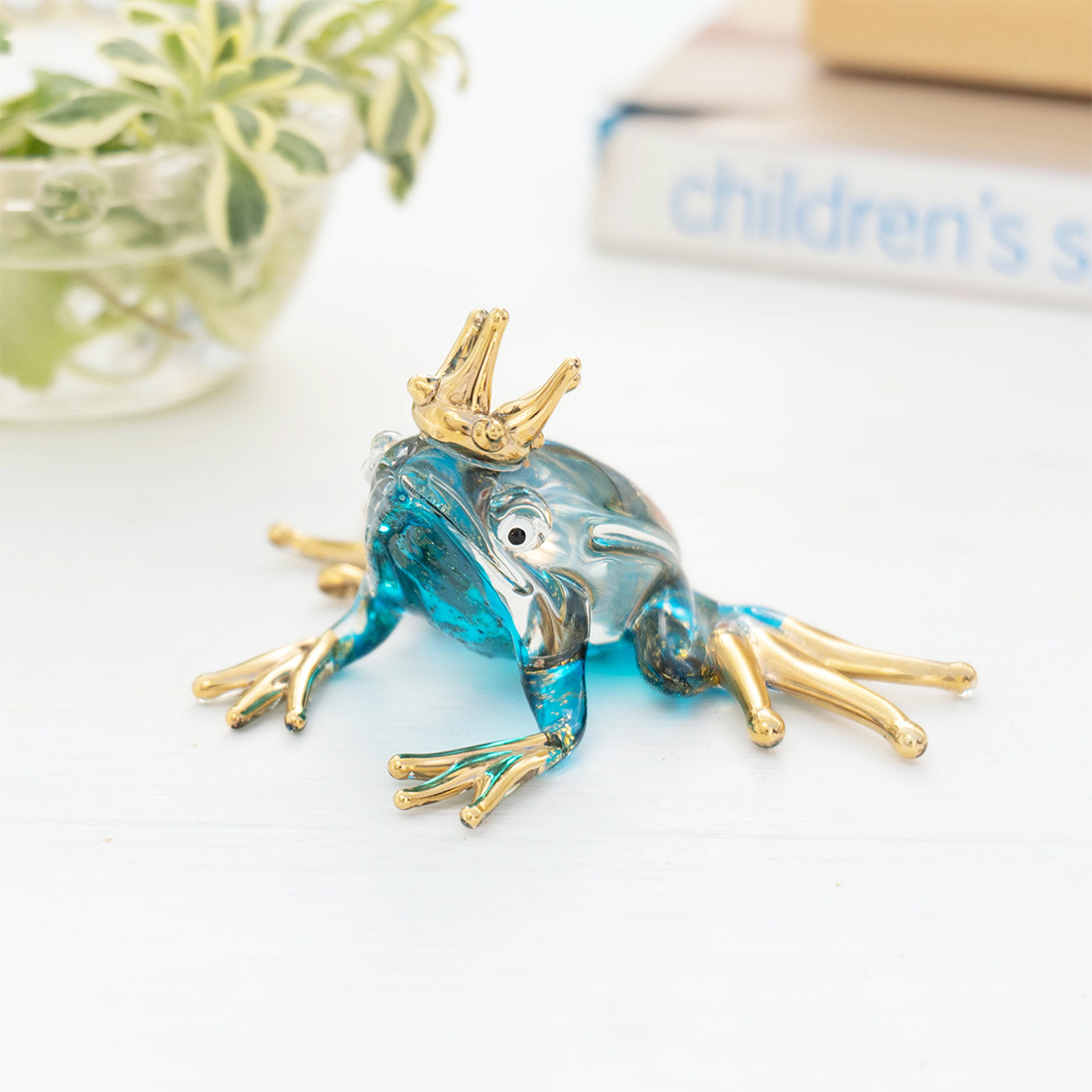 ガラスミニアニマル 王様カエル | トモ・コーポレーション｜世界の民芸