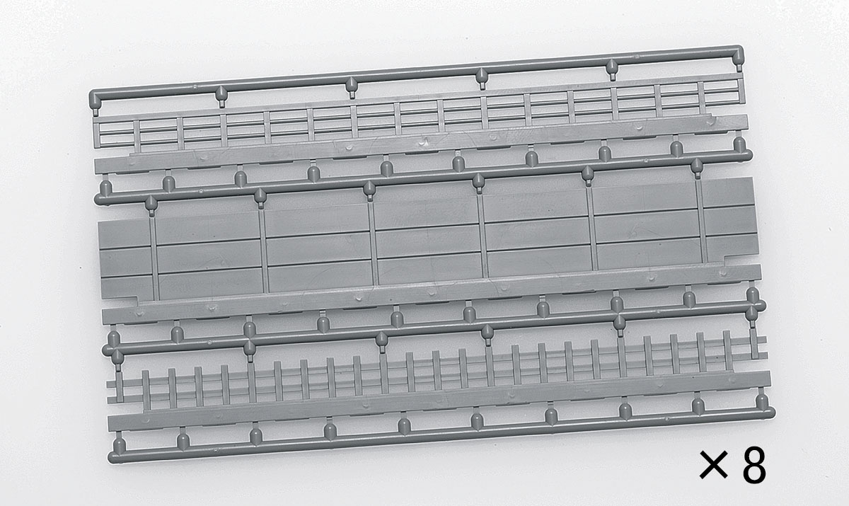 ワイドレール用壁C280内(3種×8枚入)｜製品情報｜製品検索｜鉄道模型