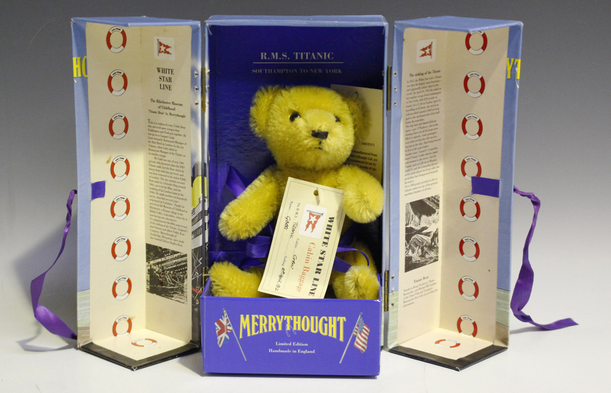 Four Merrythought limited edition teddy bears, comprising Mount