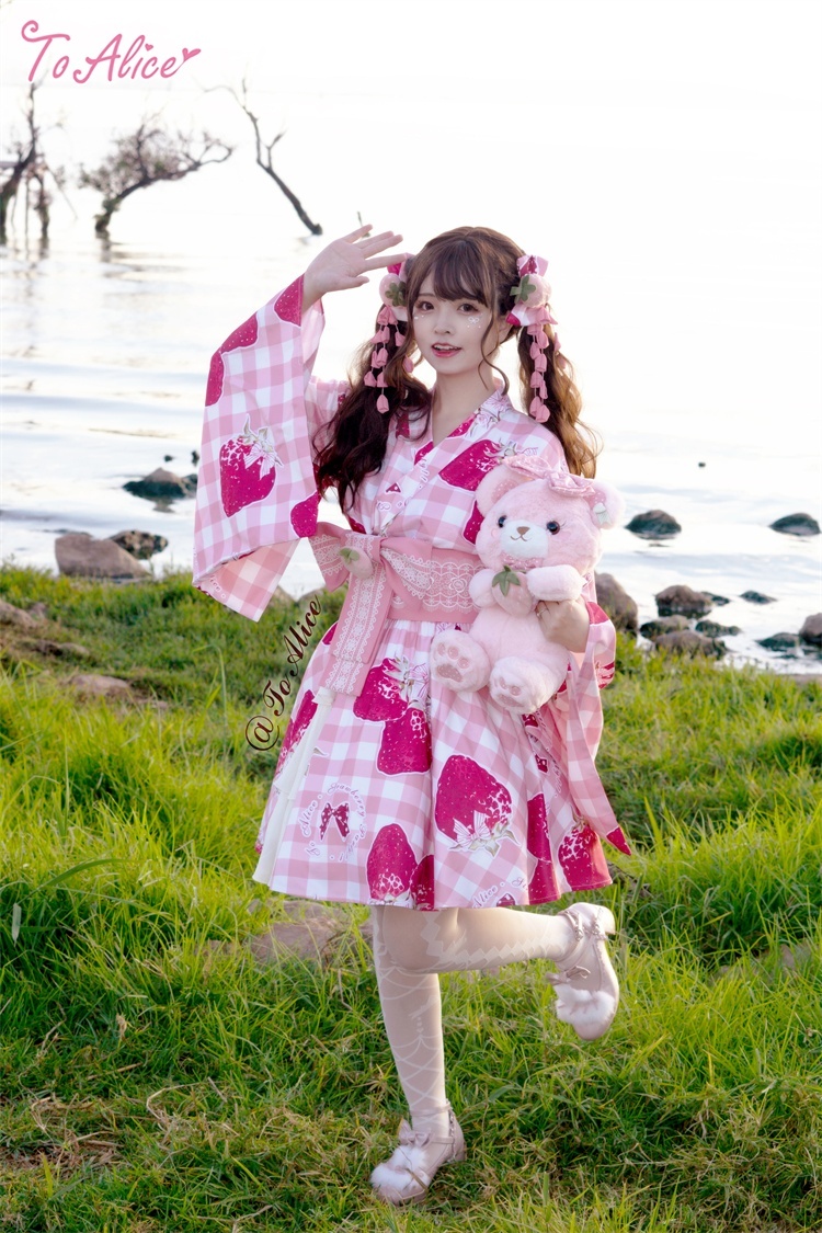 ToAlice】C5130いちご姫浴衣セット - To Alice