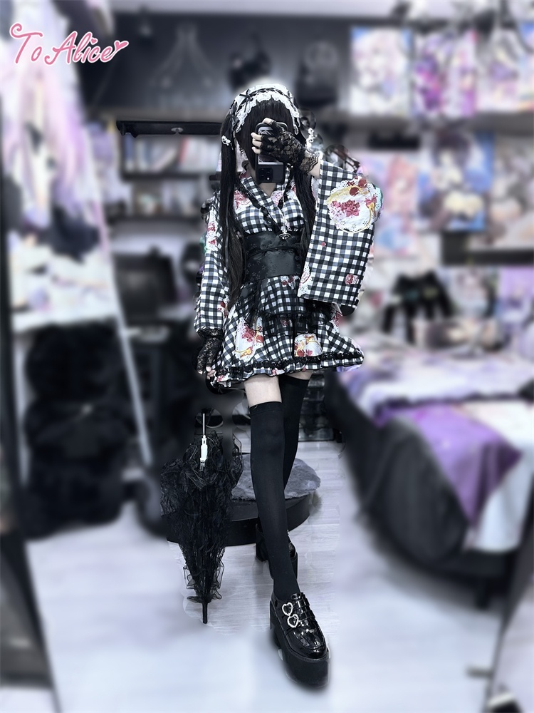 ToAlice】C2167いちごギンガムチェック浴衣セット - To Alice