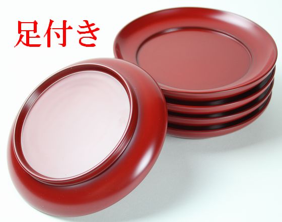 取り皿 椿皿たまり朱 5客1組 154,000円（税込） | 輪島塗の塗師屋 輪島