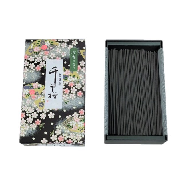 お仏壇のたなか―お線香 『千年桜～沈香の香り～』 短寸 煙ひかえめ 約