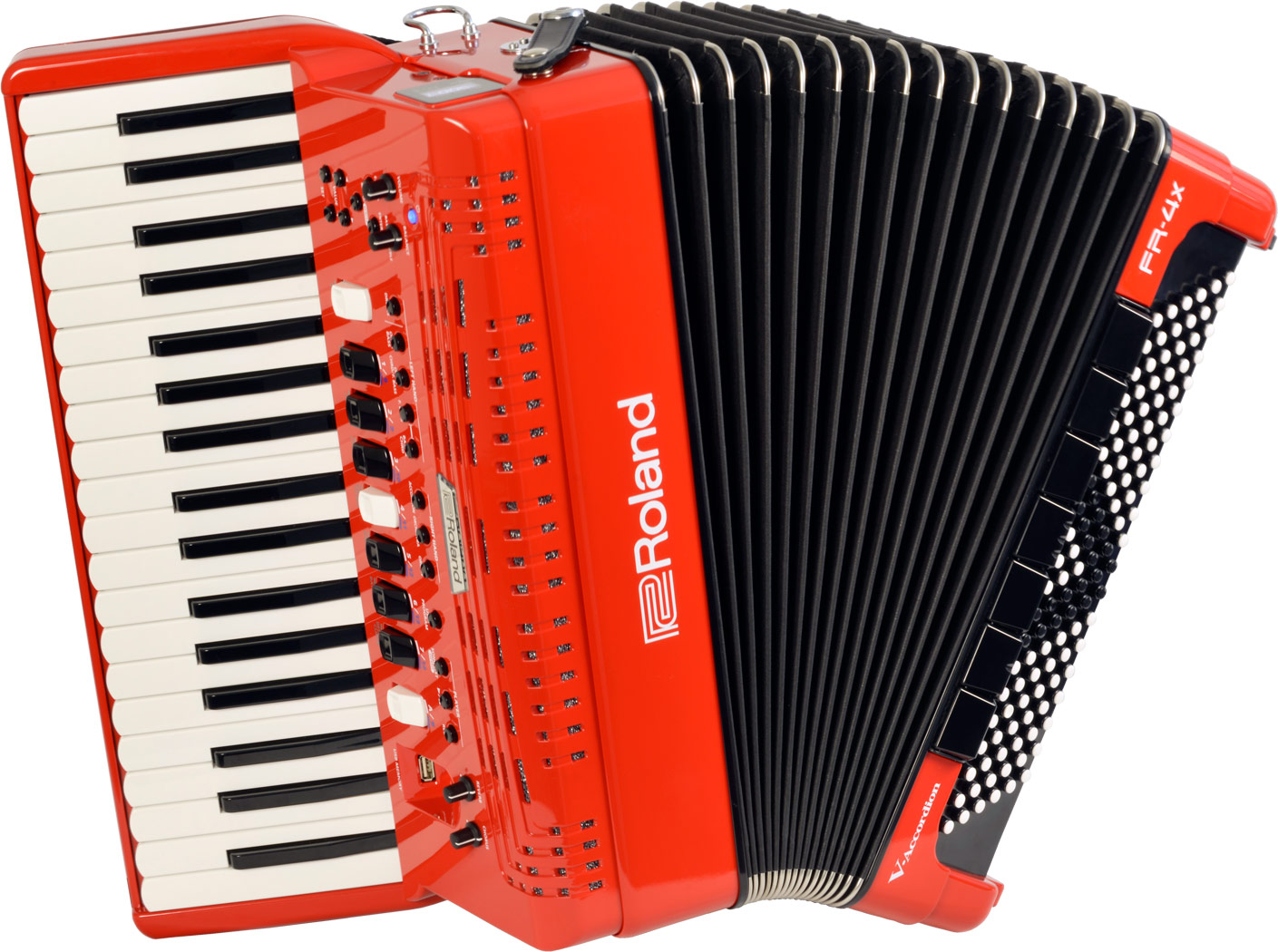 Roland V-accordion FR-4X【赤】 (37鍵/120ベース) 《専用ソフトケース
