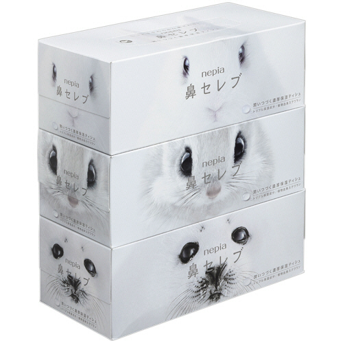 たのめーる】王子ネピア ネピア 鼻セレブティシュボックス 200組/箱 1