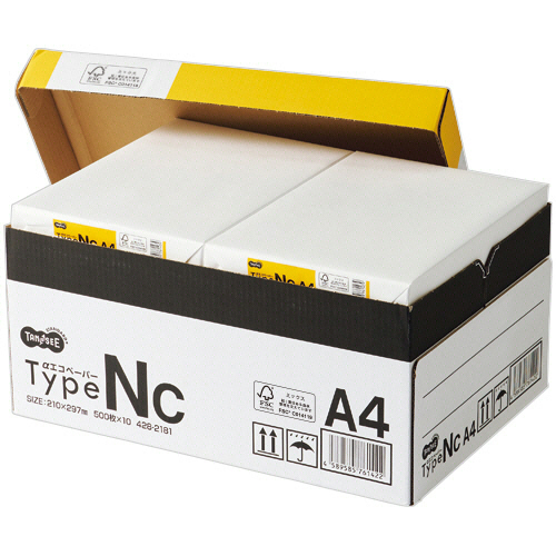 たのめーる】TANOSEE αエコペーパー タイプNC A4 1箱(5000枚:500枚×10