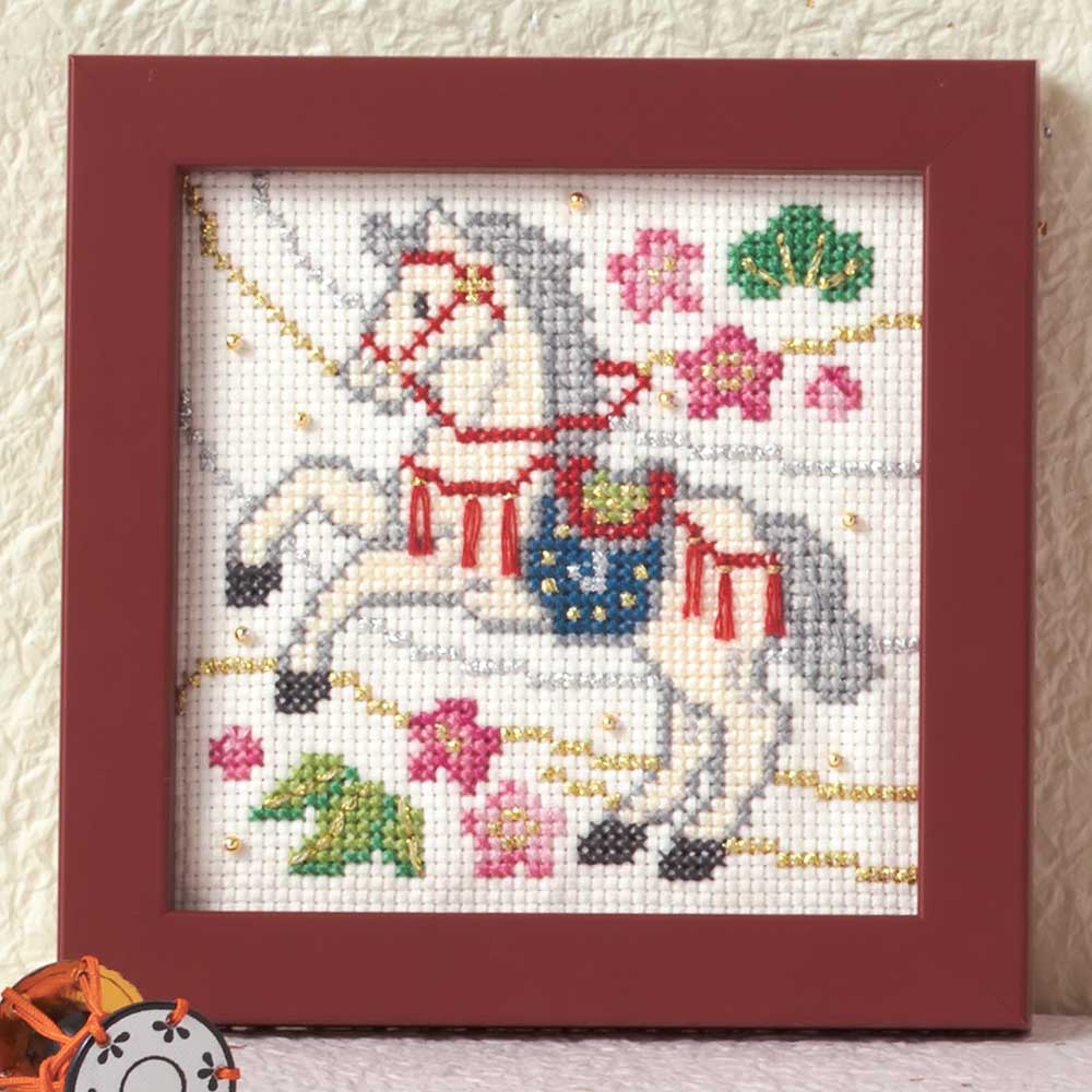 ホビーラホビーレ クロスステッチミニフレーム［うま］: キット