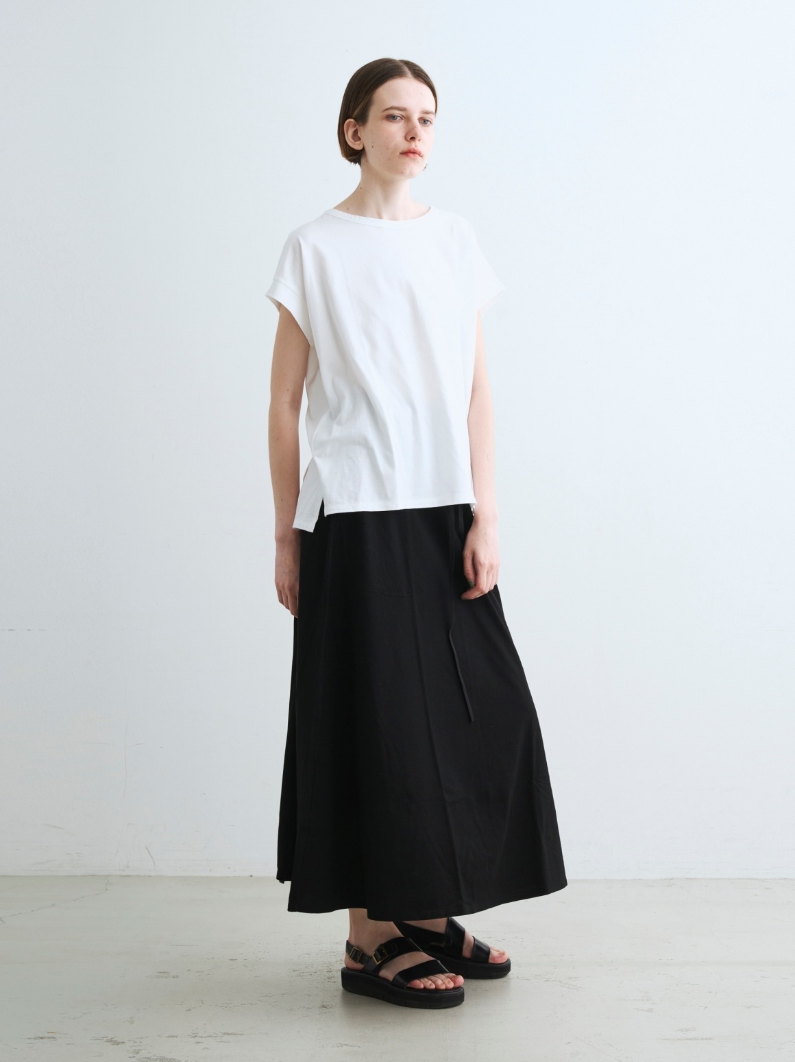 Long staple yarn skirt｜スリードッツ オフィシャルオンラインショップ