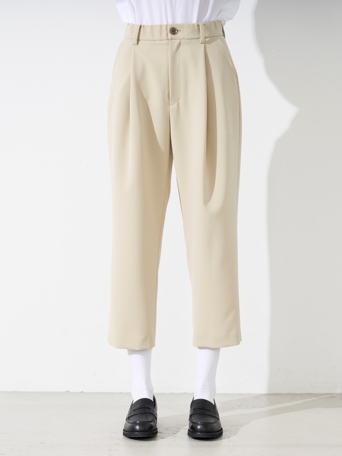 Double cloth cocoon pant｜スリードッツ オフィシャルオンラインショップ