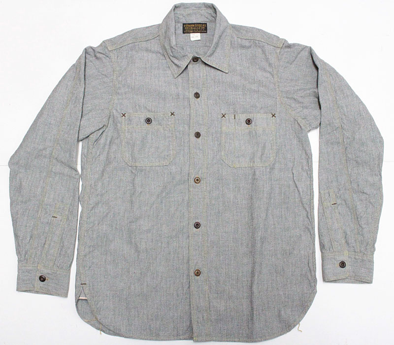 フリーホイーラーズ 30'sスタイルワークシャツ 【ニール ＜ホワイト