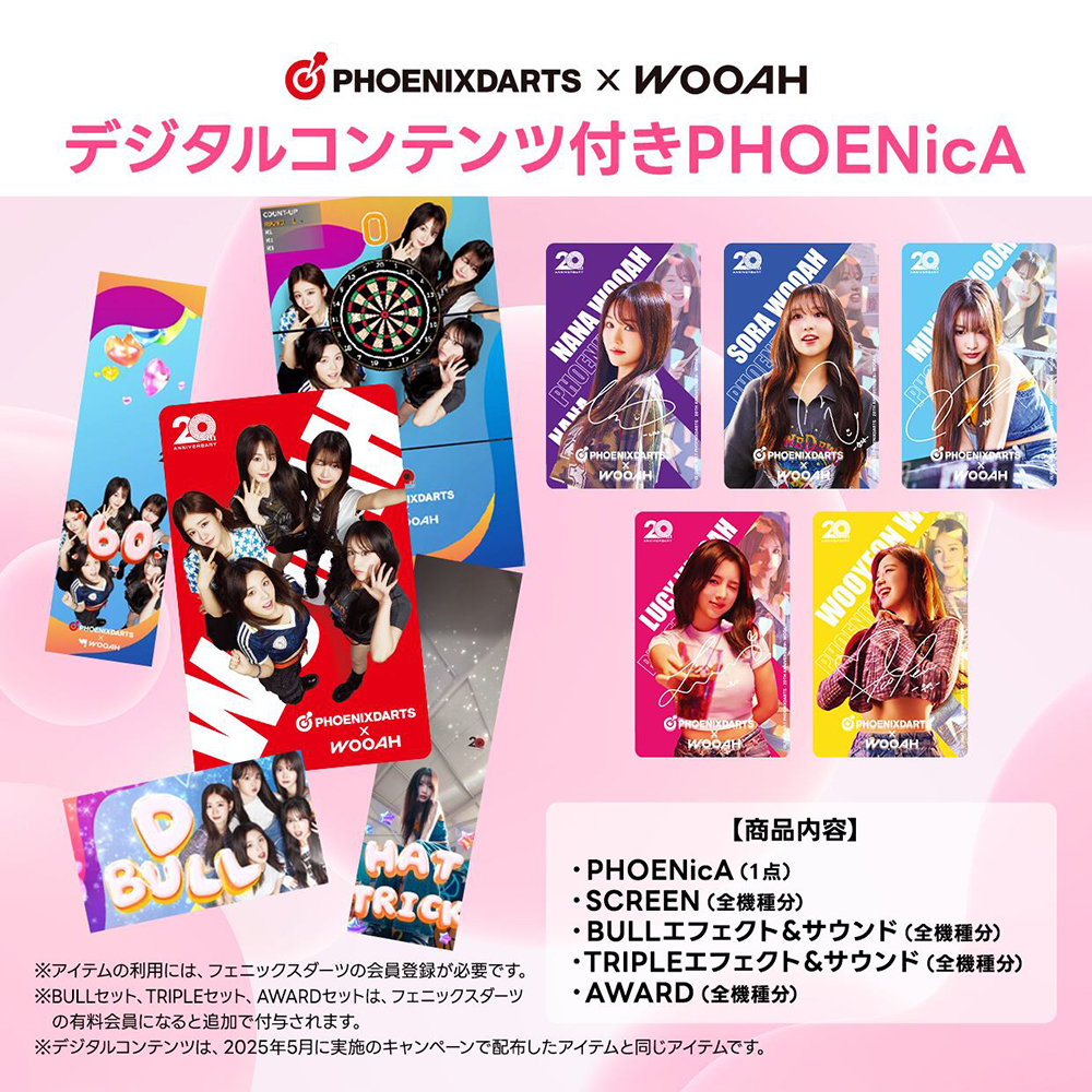数量限定】ダーツ フェニックスカード デジコン付きPHOENicA WOOAH