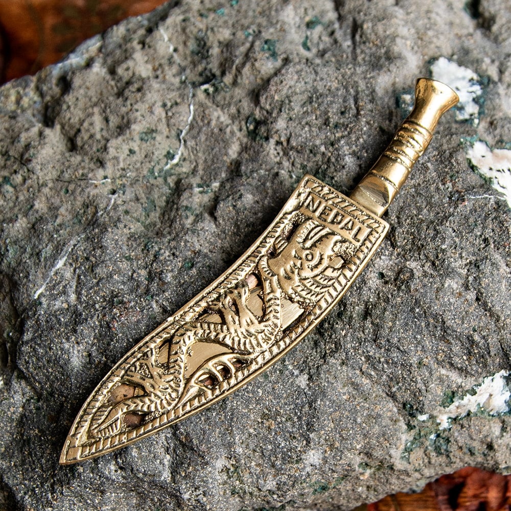 アンティーク アンティック ナイフ お土産 ネパールの ククリナイフ型