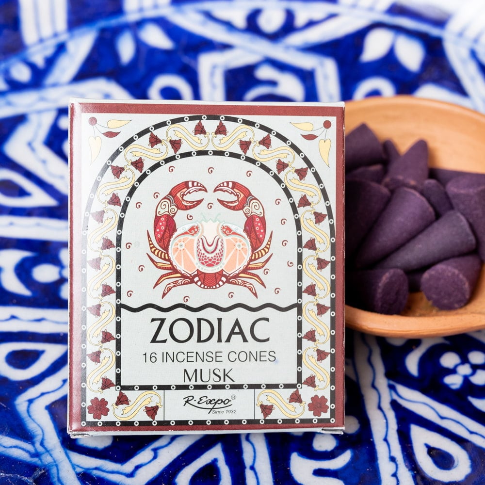 かに座〕ムスクの香り ゾディアック 黄道十二星座のコーン香 の通販
