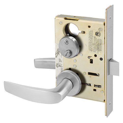 Sargent 8215 LNB Passage or Closet Mortise Lock, B Lever, LN Rose